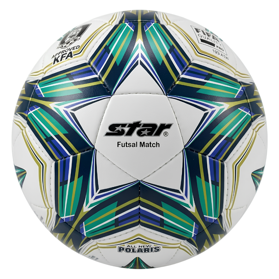 Star Polaris Futsal Match Ball (FIFA Quality Pro) - White/Green