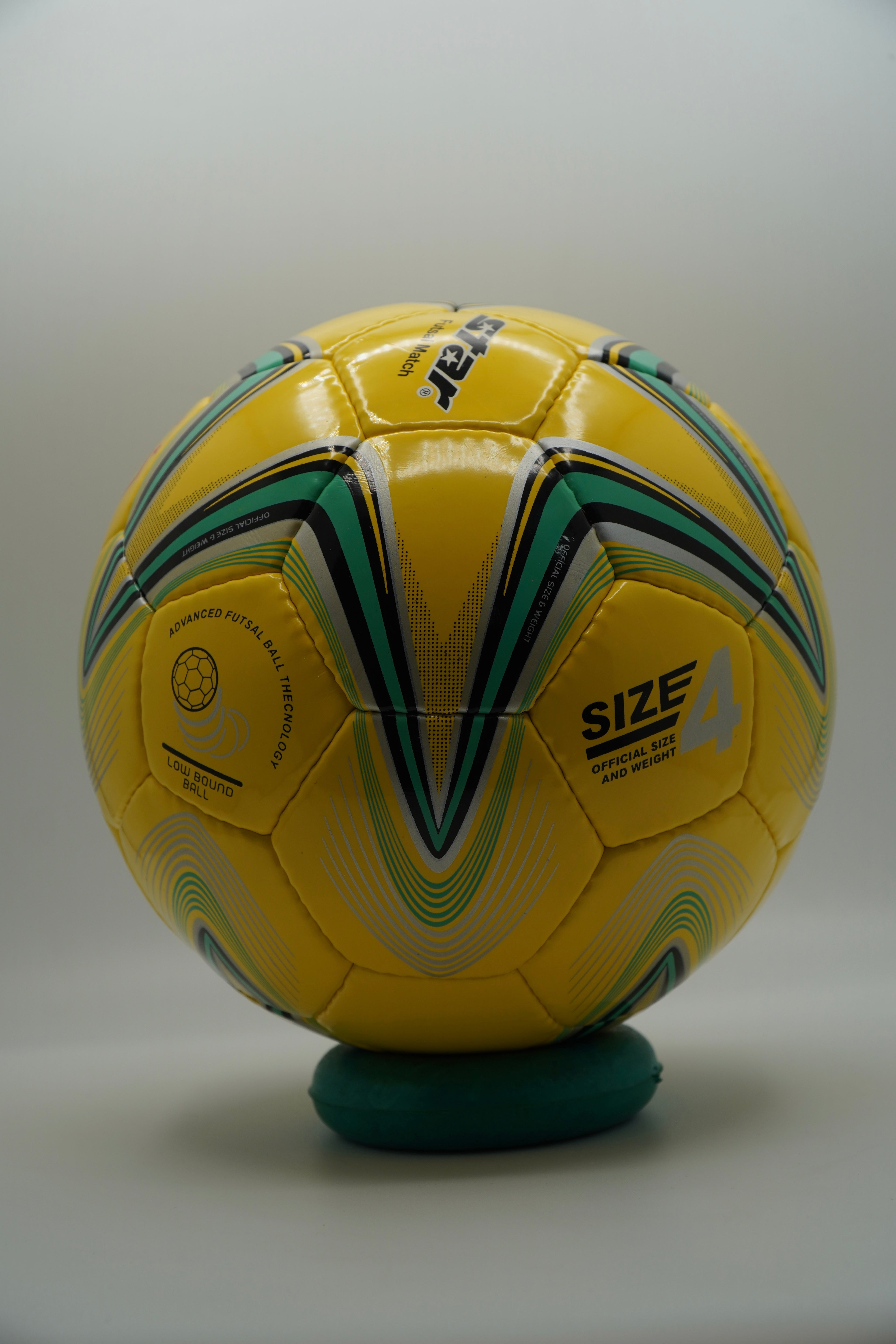 Star Futsal Match Ball - Yellow/Teal (Low Bound)