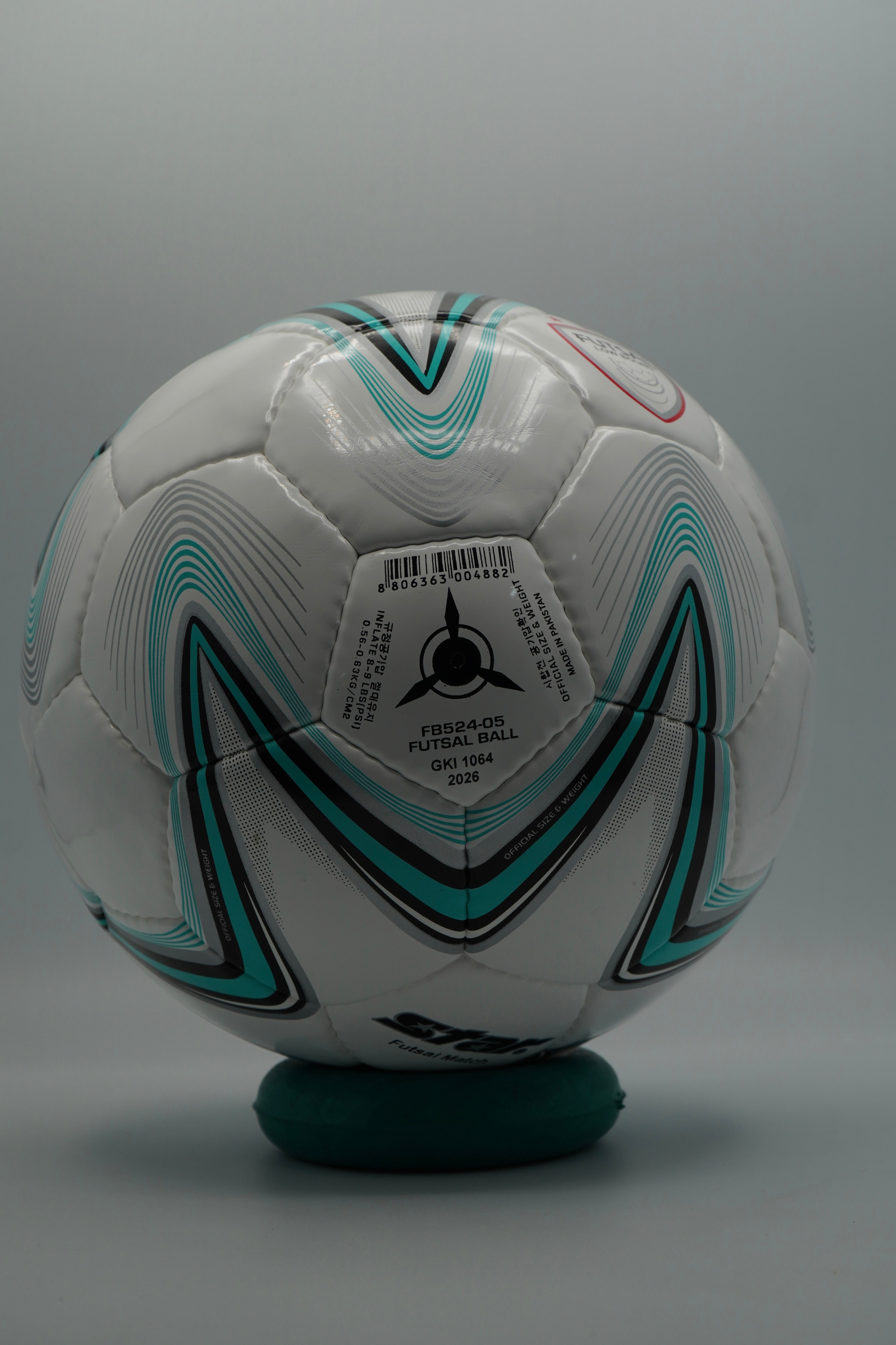 Star Futsal Match Ball - White/Teal