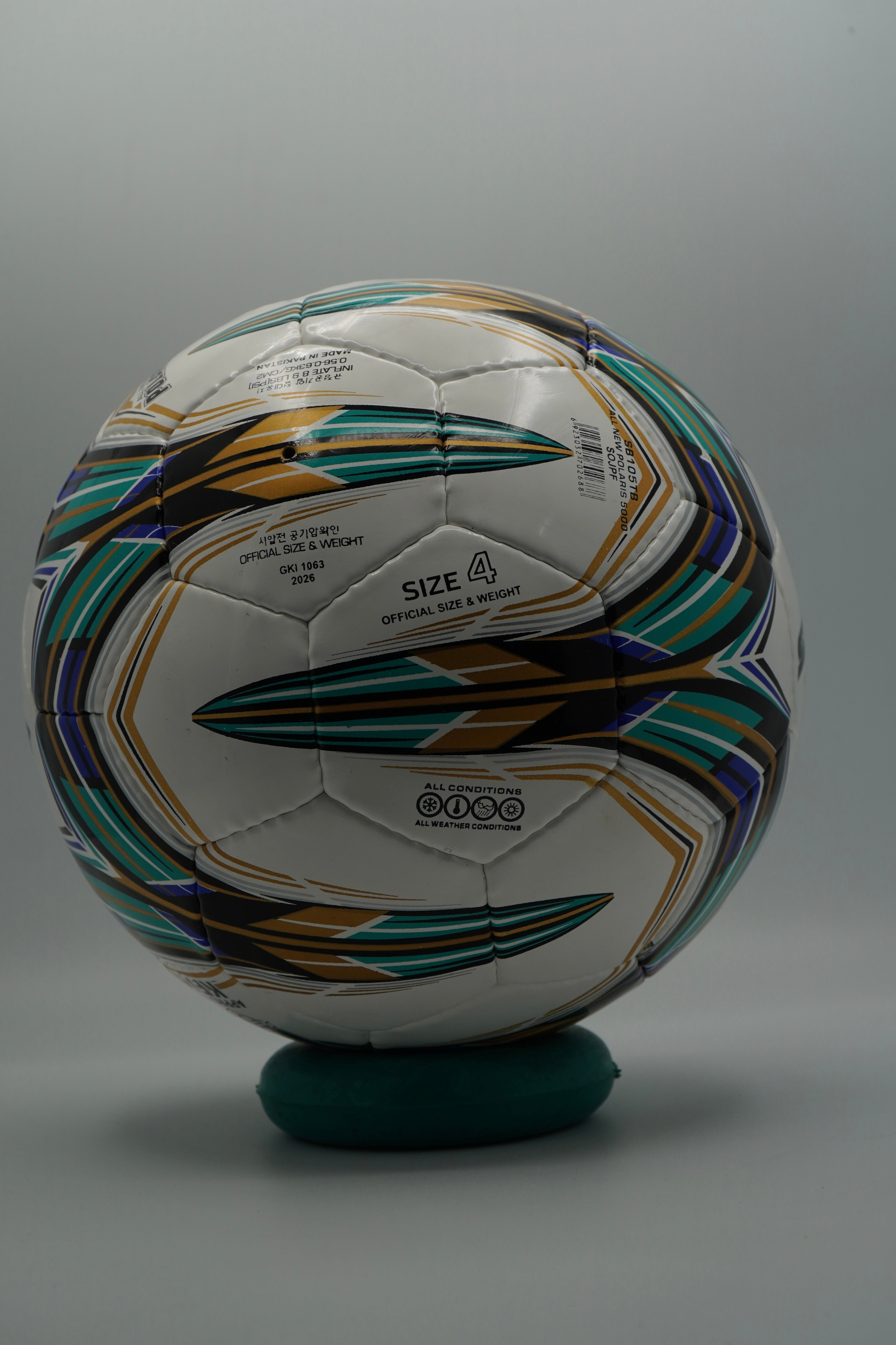 Star Polaris Futsal Match Ball (FIFA Quality Pro) - White/Green