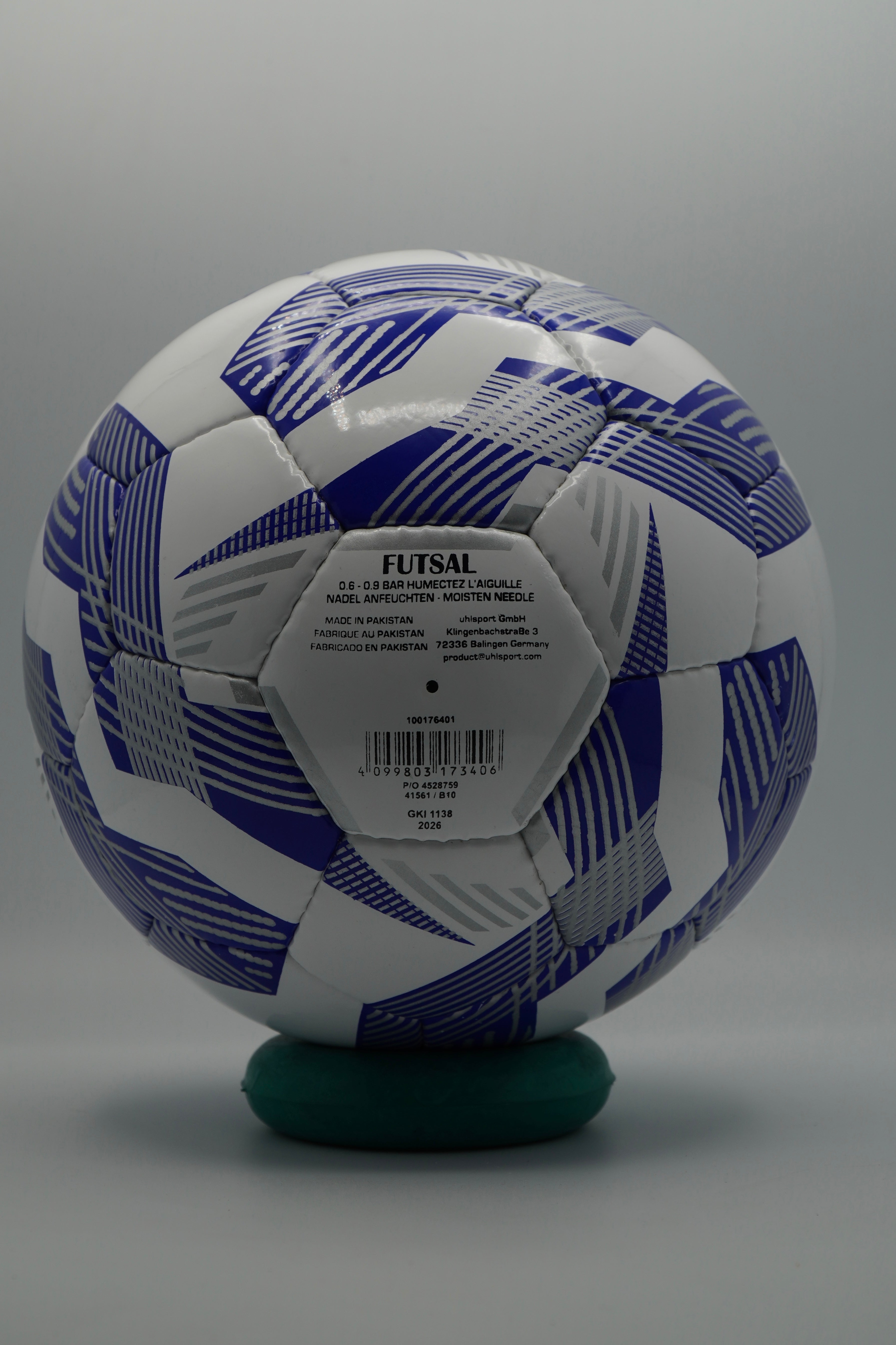 Uhlsport Soccer Pro Addglue Training Futsal Ball (Blue/Navy)