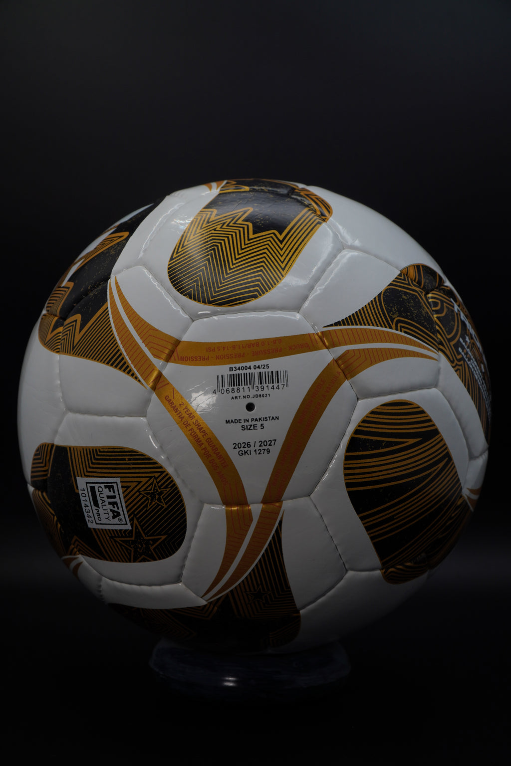Adidas Trionda FIFA World Cup Final 2026 Ball - Size 5 (Hand-Stitched)  Certification: FIFA Quality