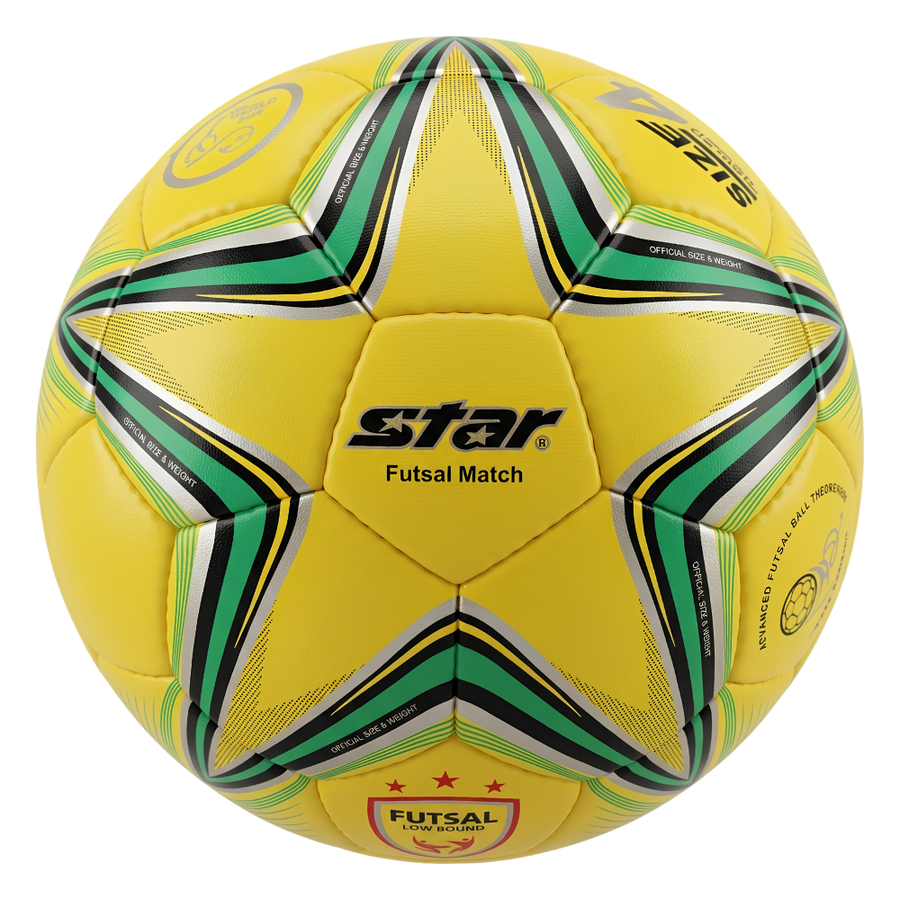 Star Futsal Match Ball - Yellow/Teal (Low Bound)